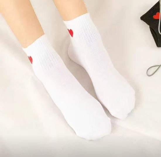 Носки с сердечком