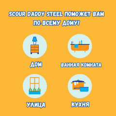 Набор губок «Scour Daddy Steel» - Фото 4