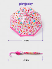 Зонт-трость для девочек - Фото 6