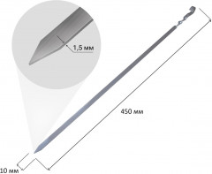 Набор угловых шампуров с чехлом для хранения в комплекте - Фото 4
