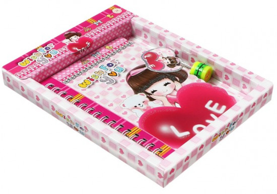 Записная книжка на замочке в подарочной коробке «Феечка»