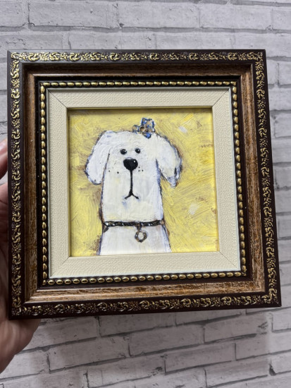 Картина-миниатюра ручной работы в раме