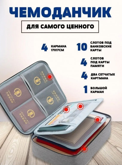 Органайзер для документов с кодовым замком