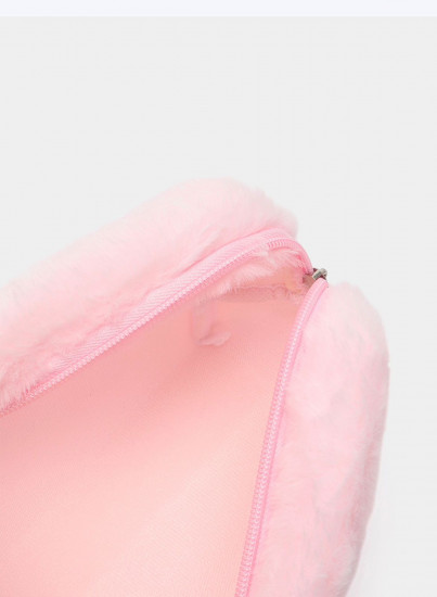 Косметичка мягкая меховая на молнии