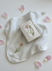 Полотенце кухонное с тюльпаном - Фото 1