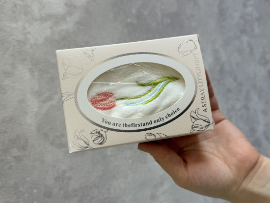 Полотенце кухонное с тюльпаном