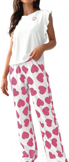Пижама женская с сердечками