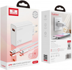 Комплект СЗУ ES-EU47 67W 1xUSB порт + кабель Type-C - Фото 5