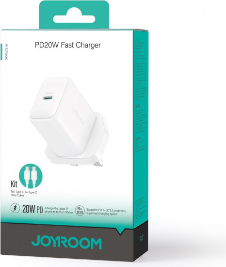 Комплект сетевого зарядного устройства Joyroom JR-TCF20WT