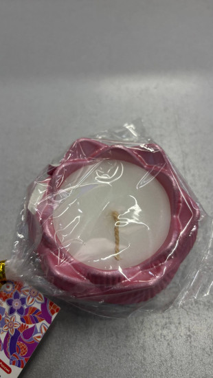 Свеча декоративная с подсвечником «Лотос»