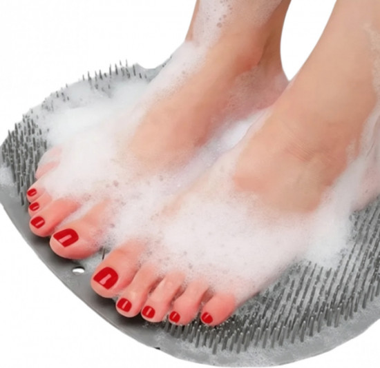 Массажная мочалка-коврик 4 в 1