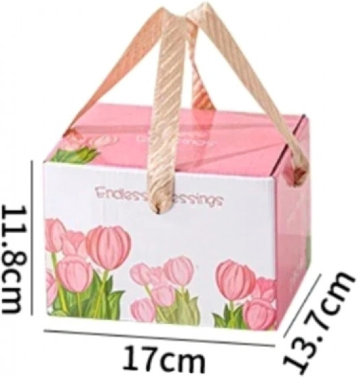 Подарочный набор пиал с ложками «Тюльпаны»