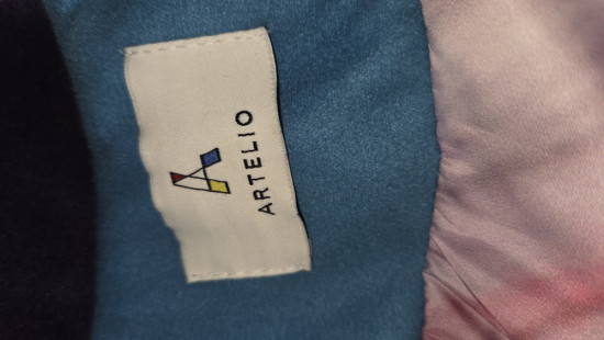 Пальто с арт принтом