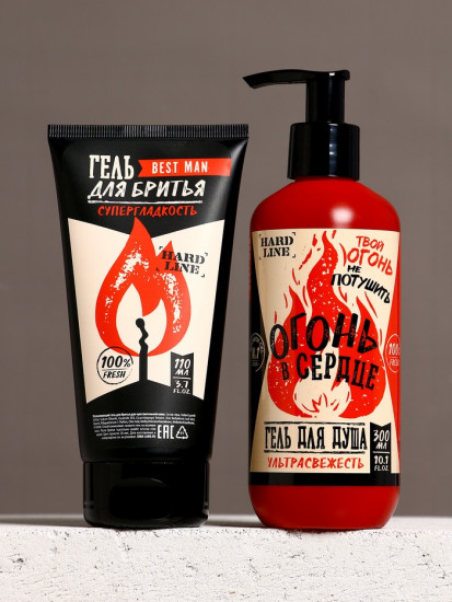 Подарочный набор косметики «Тому, у кого огонь в сердце» 