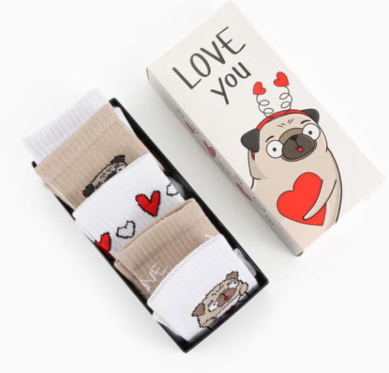 Набор носков женских «Love you»