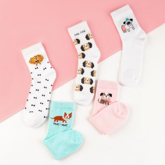 Набор носков женских «Гав-гав»