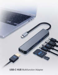 Универсальный адаптер USB‑C 7‑в‑1 - Фото 1