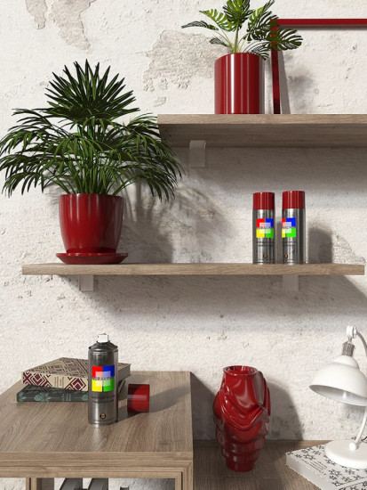 Краска аэрозольная, цвет RAL3005 Красное вино