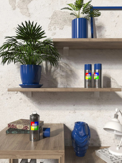 Краска аэрозольная, цвет RAL5005 Сигнальный синий