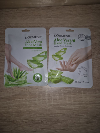 Набор тканевых масок для рук и ног с экстрактом алоэ вера
