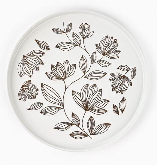 Блюдо керамическое «Цветочная поляна»