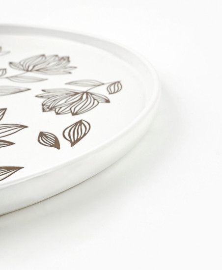 Блюдо керамическое «Цветочная поляна»