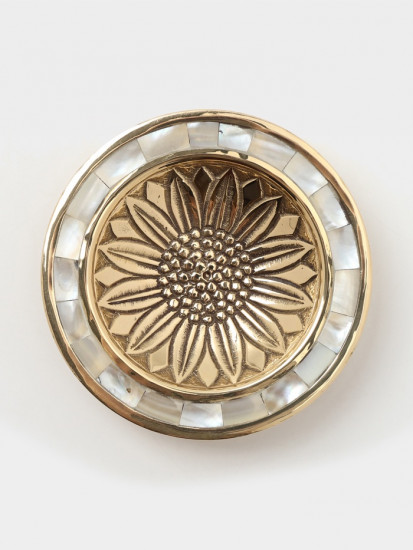 Блюдо сервировочное на ножке «Подсолнух»