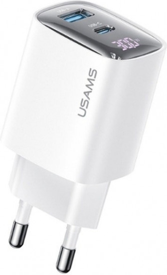 СЗУ Usams CC229 XC Series 30W QC3.0+PD USB+Type-C порты