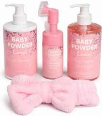 Набор ухода за кожей лица и тела 4 в 1 «Baby Powder» - Фото 1