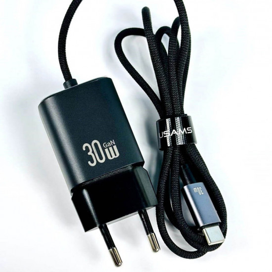 СЗУ Usams CC264 JC Series 30W Type-C порт с кабелем Type-C