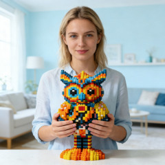 Конструктор 3D блочный «Сова из Гарри Поттера» - Фото 1