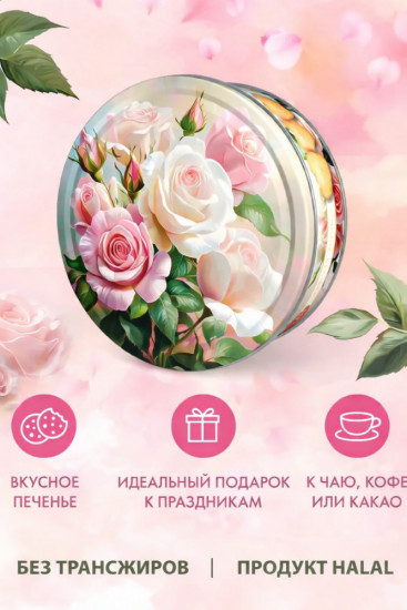 Печенье сдобное со сливочным маслом «Розовый этюд»