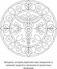 Раскраска «Мандалы на здоровье» - Фото 2