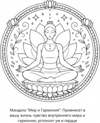 Раскраска «Мандалы на исполнение желаний» - Фото 2