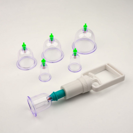 Набор вакуумных банок для массажа с насосом