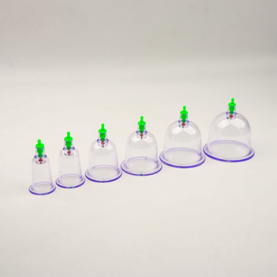 Набор вакуумных банок для массажа с насосом