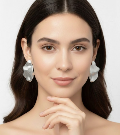 Серьги «Шепот металла»