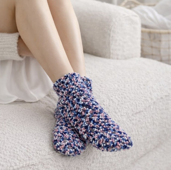 Носки букле «Синие чернила»