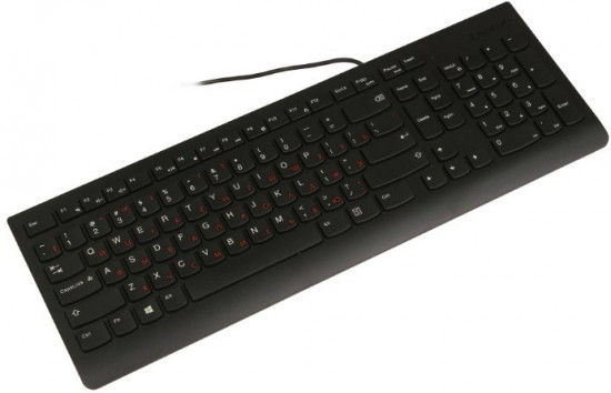 Клавиатура Lenovo 300 USB Keyboard Slim Black