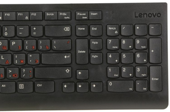 Клавиатура Lenovo 300 USB Keyboard Slim Black