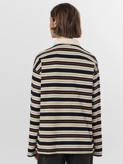 Лонгслив-поло женский