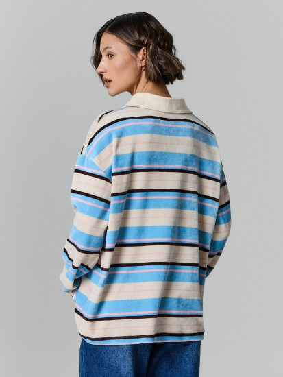 Лонгслив-поло женский