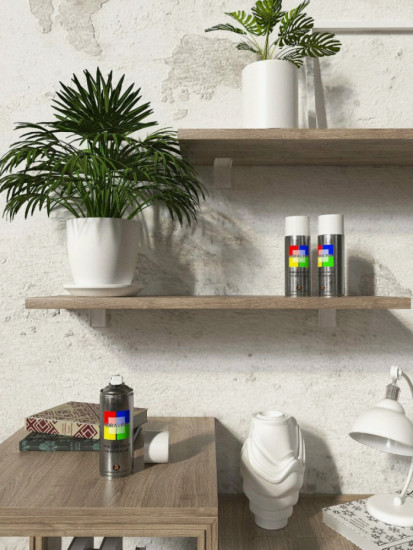 Краска аэрозольная, цвет RAL9003 Белый Матовый