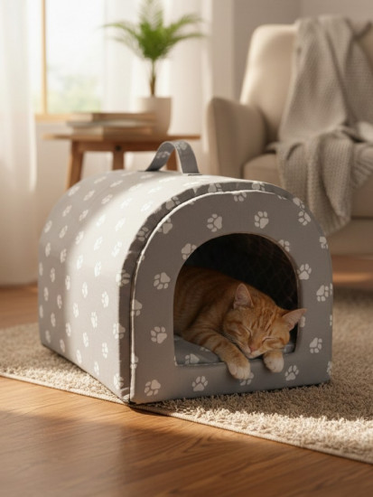 Домик для кошек и собак «Лапки»