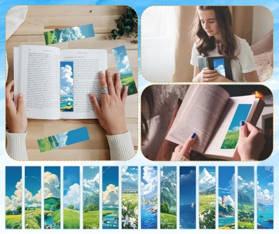 Закладка для книг «Пейзаж аниме»