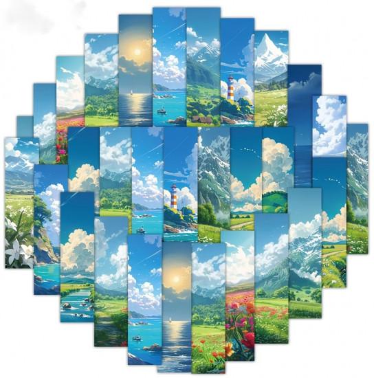 Закладка для книг «Пейзаж аниме»