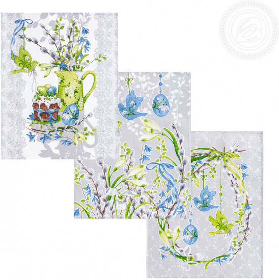 Набор полотенец из рогожки «Пасха»