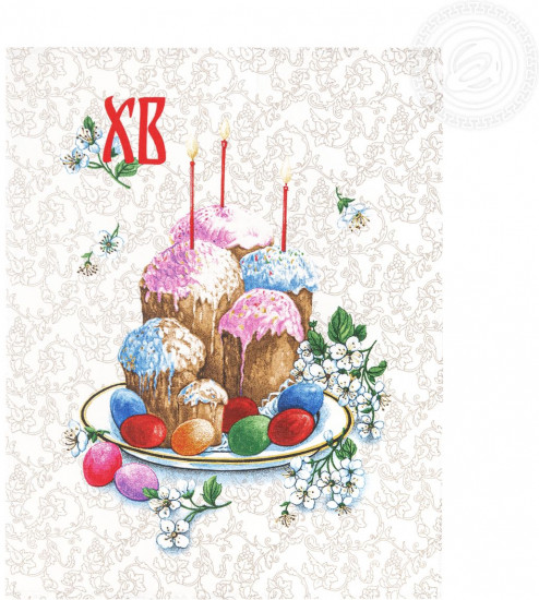 Набор полотенец из рогожки «Пасхальные традиции»