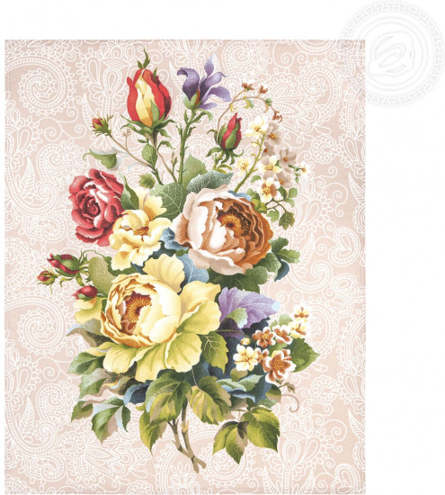 Набор полотенец из рогожки «Пионы»