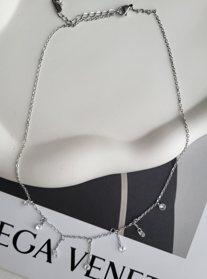 Колье с цирконами